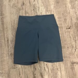 Blue biker shorts - 6 inch!
